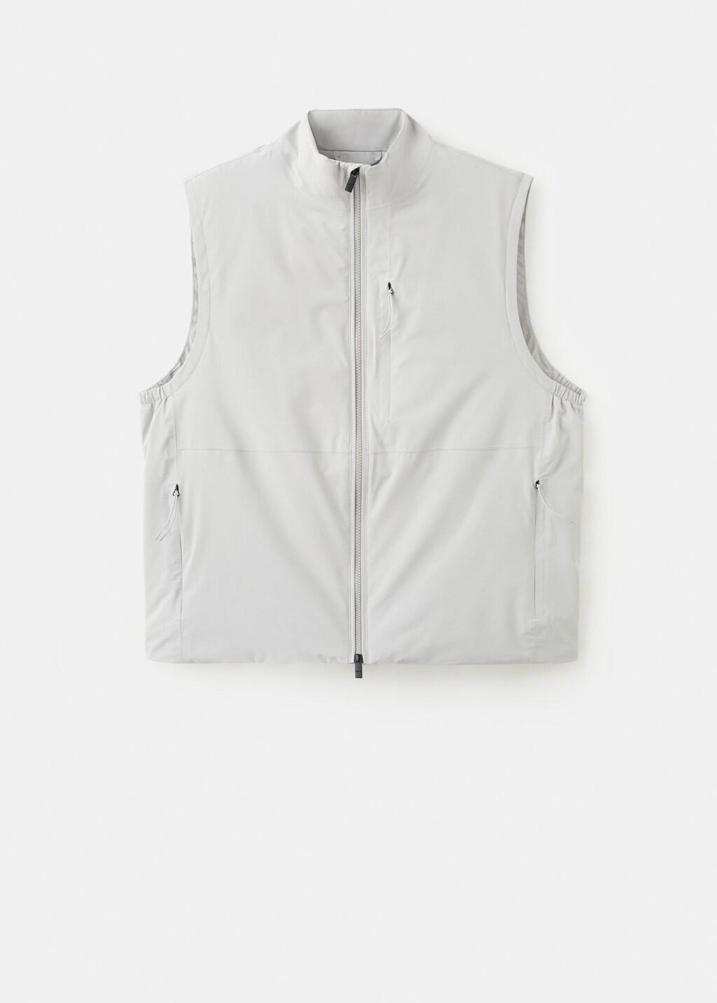 Grey Packable Water-Repellent Gilet With Thermore&reg; Technology, Natural White, large image number 8