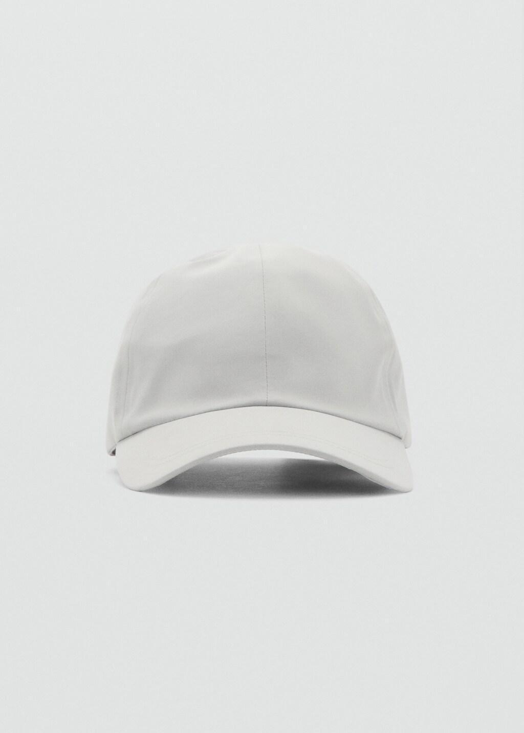 White Water-Repellent Cap With Coolmax Technology, Natural White, large image number 1