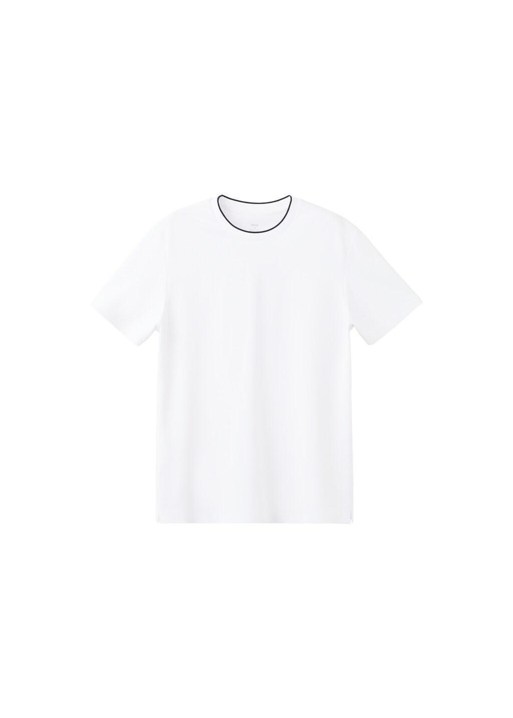 White Slim-Fit Comfort Stretch T-Shirt, White, large image number 6