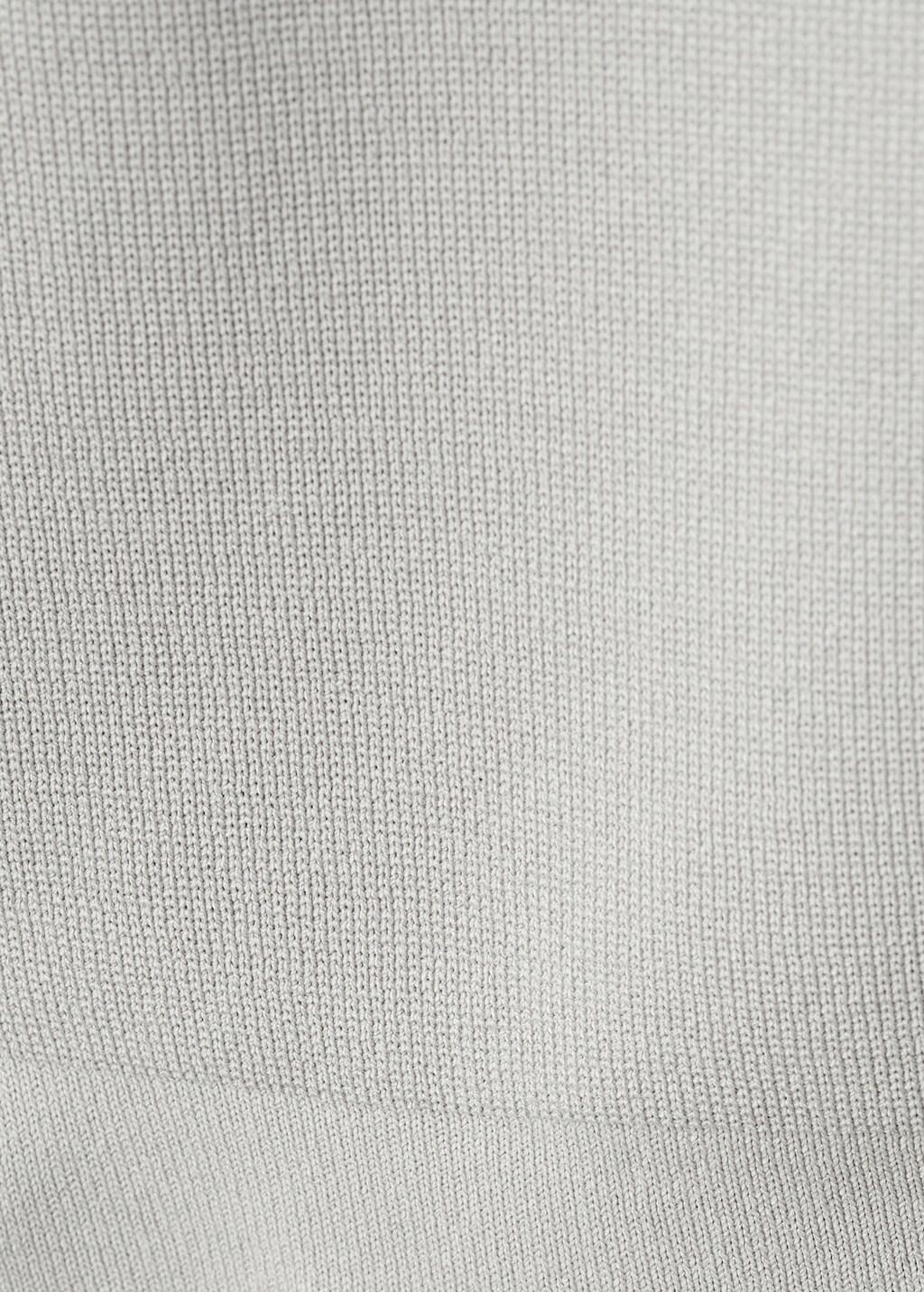 White Comfort Stretch Zip Polo, Natural White, large image number 5