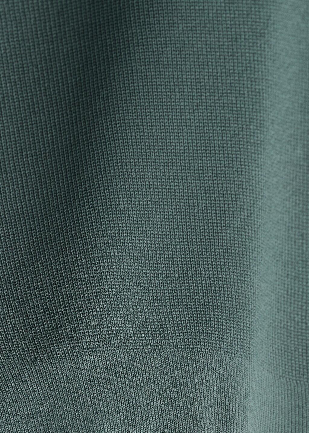 MEDIUM GREEN Comfort stretch zip polo, Medium Green, large image number 5