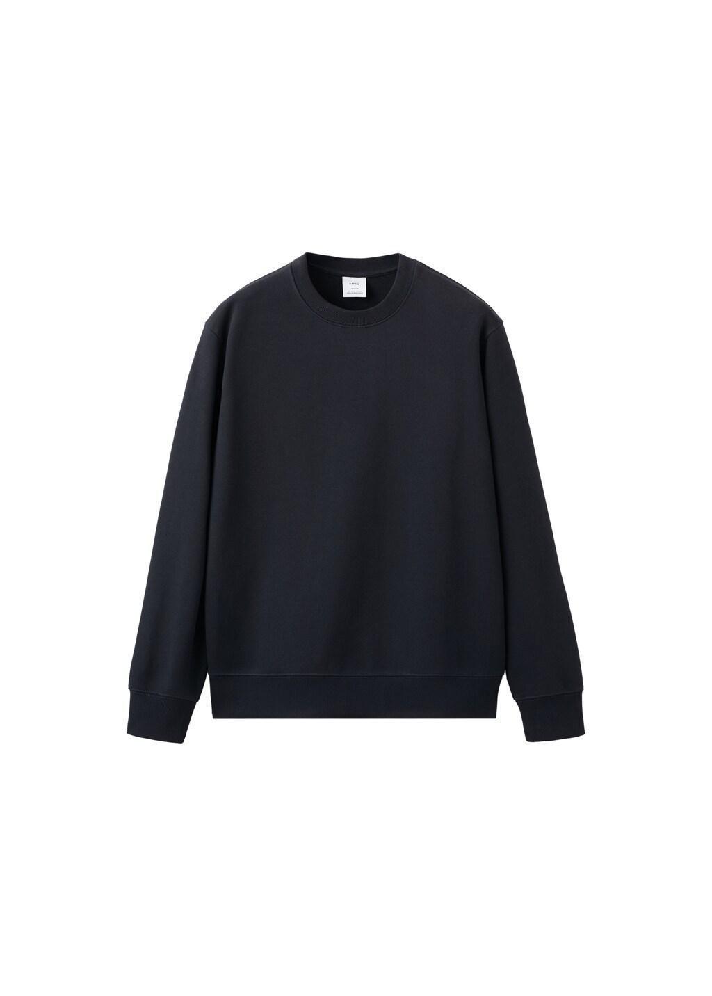 Navy 100% Cotton Regular-Fit Sweatshirt, Navy, large image number 6