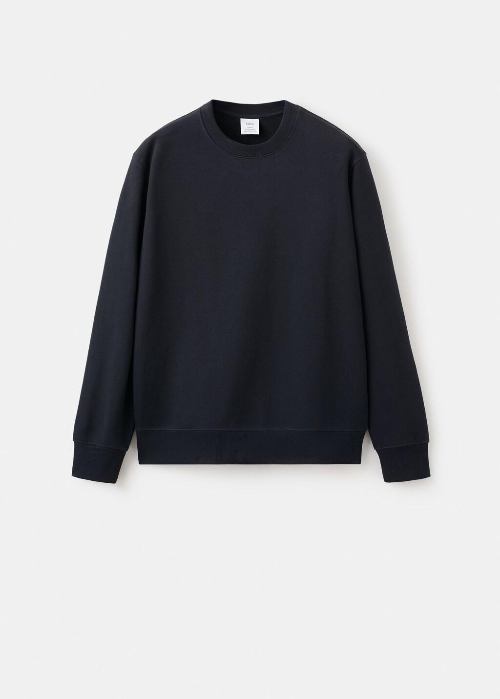Navy 100% Cotton Regular-Fit Sweatshirt, Navy, large image number 7