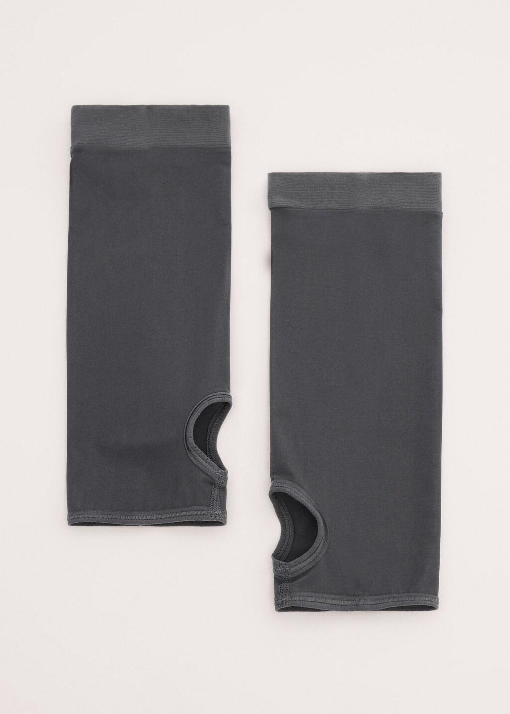 Grey Open-Toe Socks, Grey, large image number 4