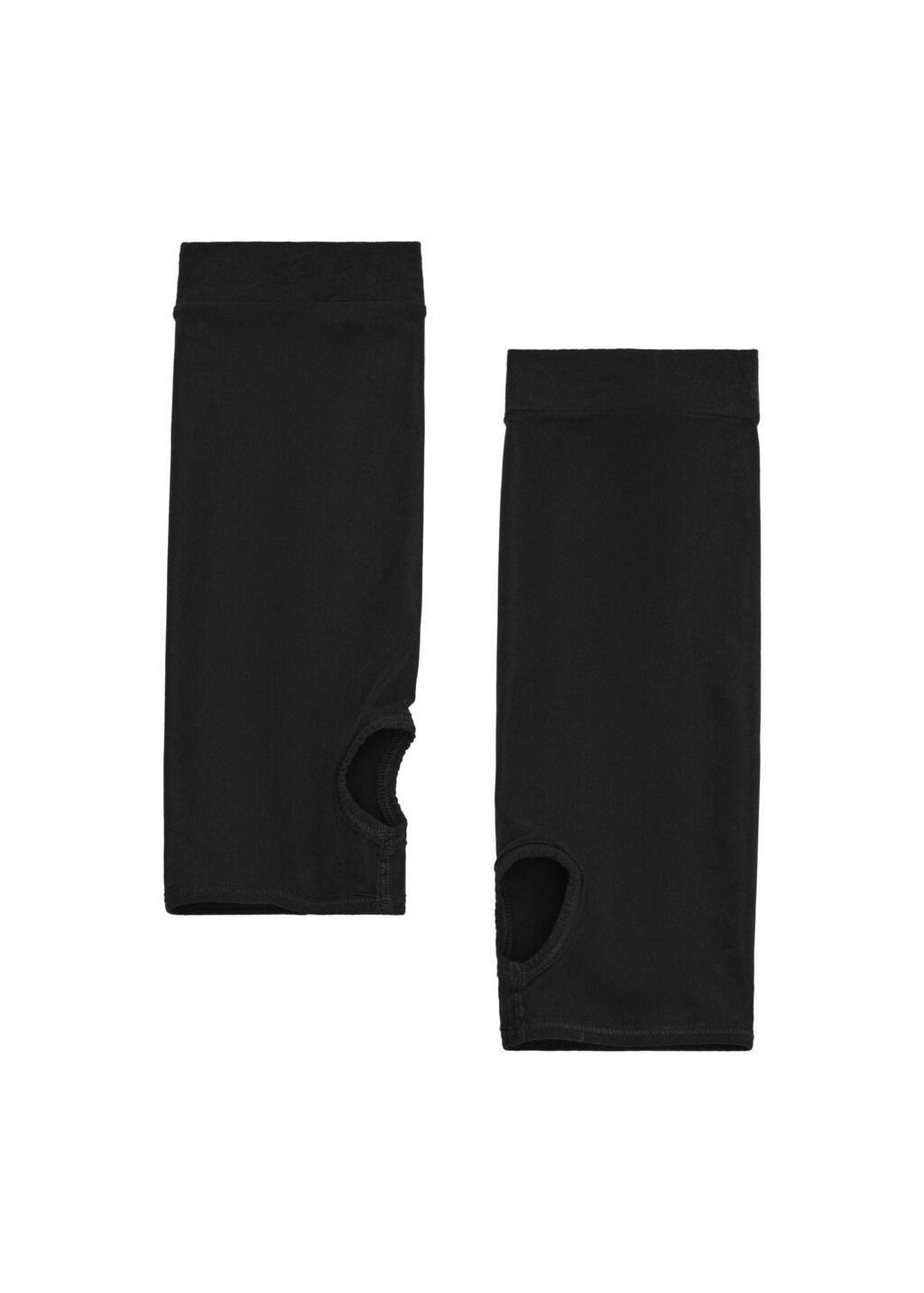 Black Open-Toe Socks, Black, large image number 3