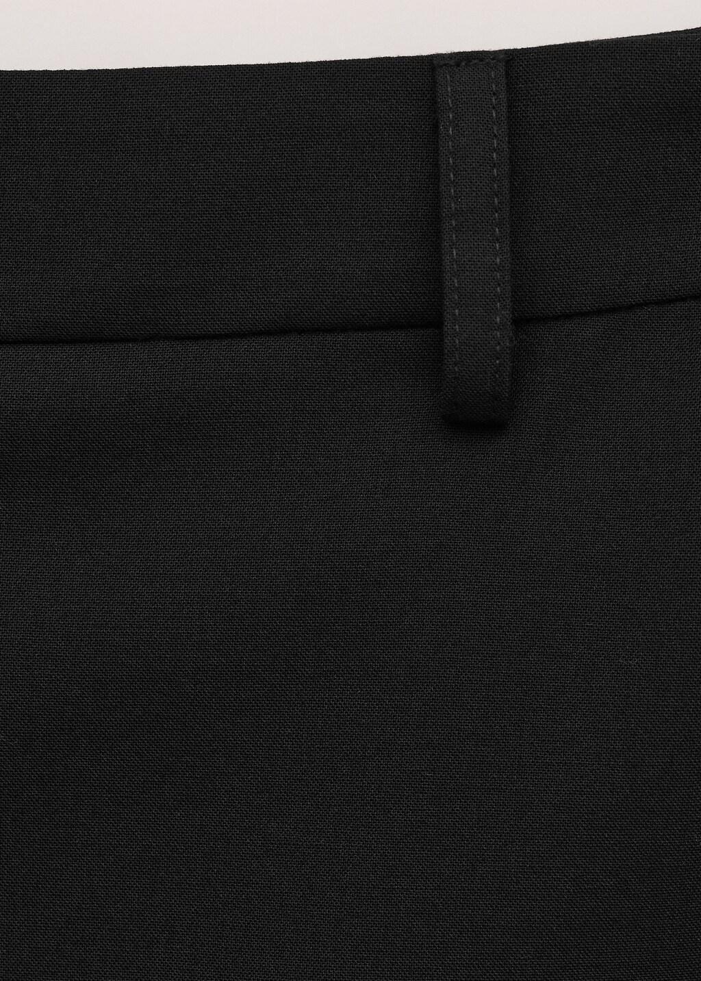 Black Wool-Blend Midi-Skirt, Black, large image number 1