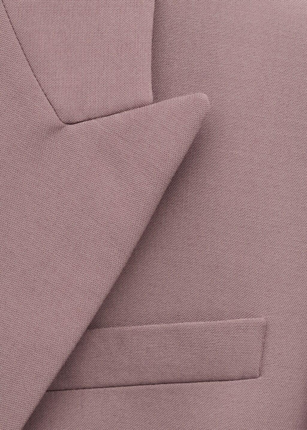 PINK Double-breasted wool suit jacket, Pink, large image number 1