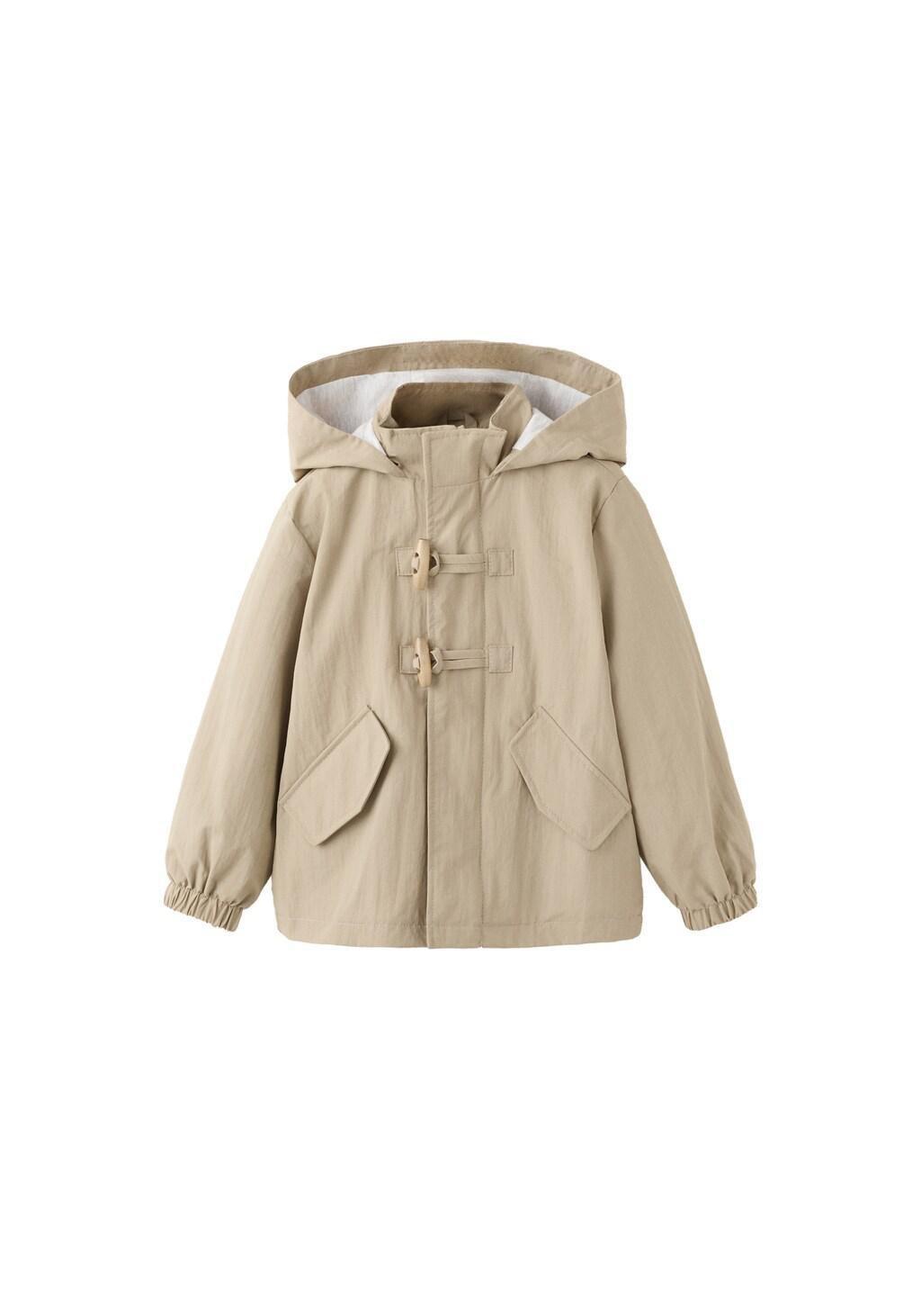 Brown Lt Pastel Hooded Parka, Baby Boy, Light Pastel Brown, large image number 3