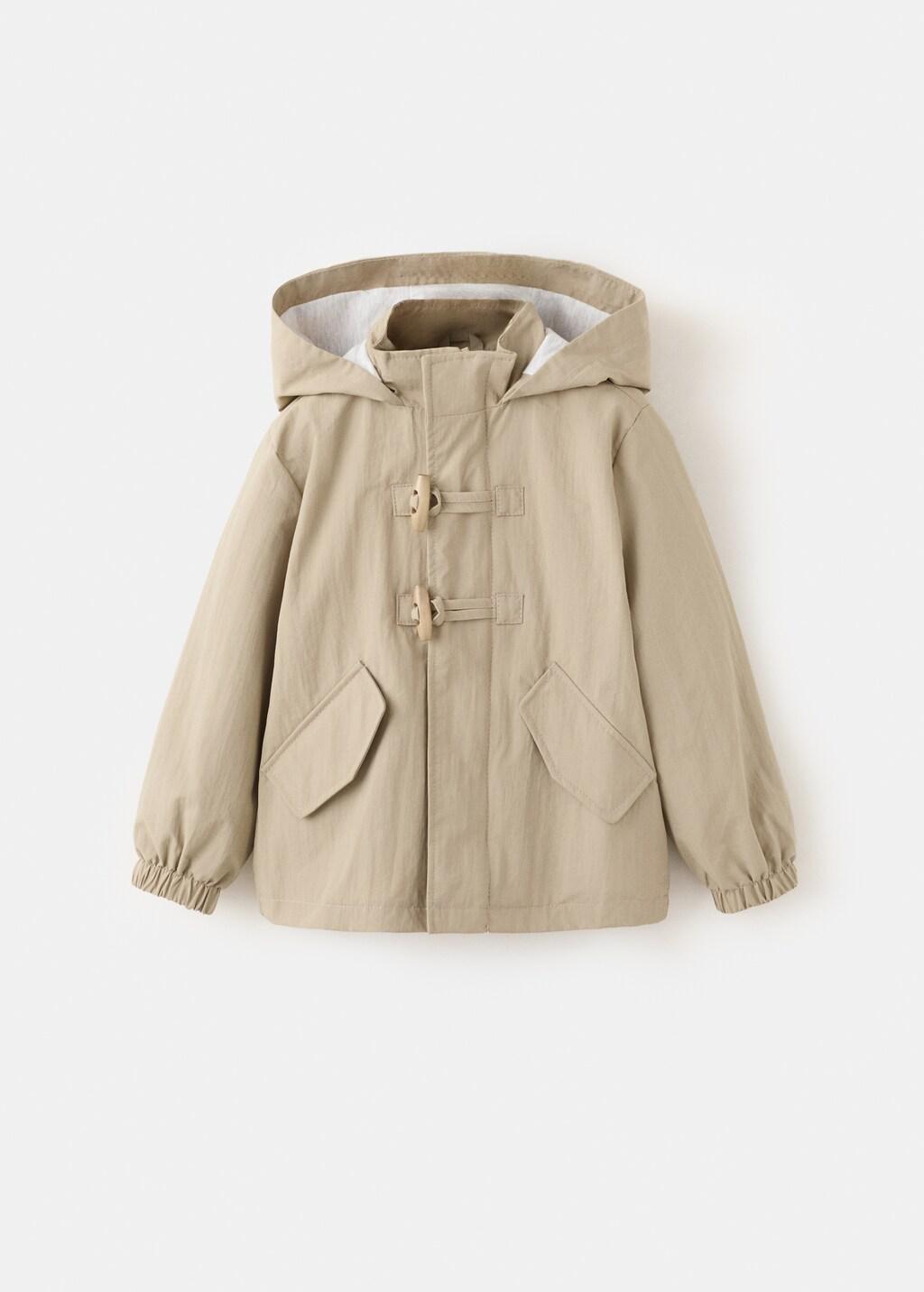 Brown Lt Pastel Hooded Parka, Baby Boy, Light Pastel Brown, large image number 4
