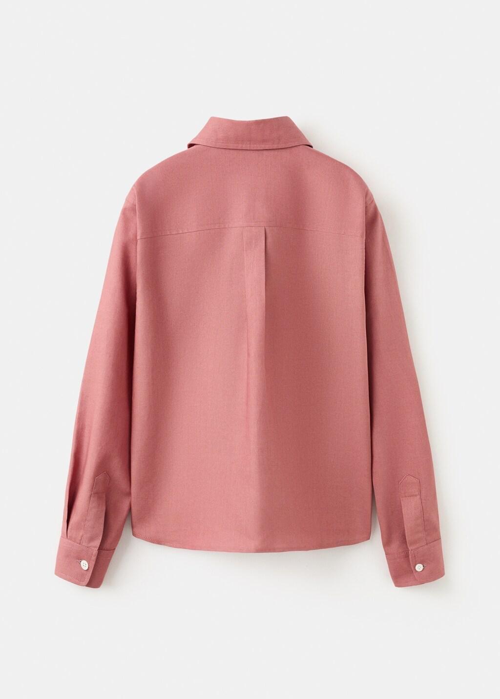 Red Cotton Shirt, Kids Boy, Dark Red, medium