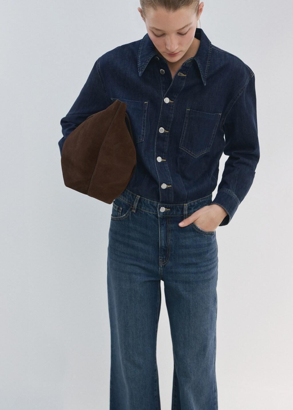 Blue Buttons Denim Jumpsuit, Open Blue, large image number 4