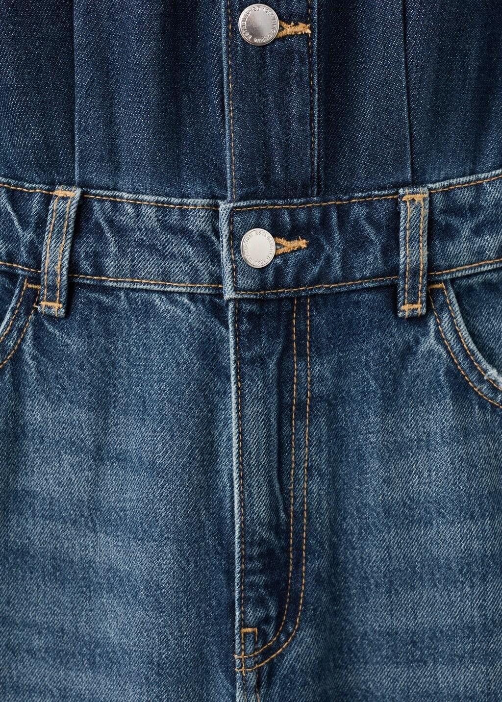 Blue Buttons Denim Jumpsuit, Open Blue, large image number 5