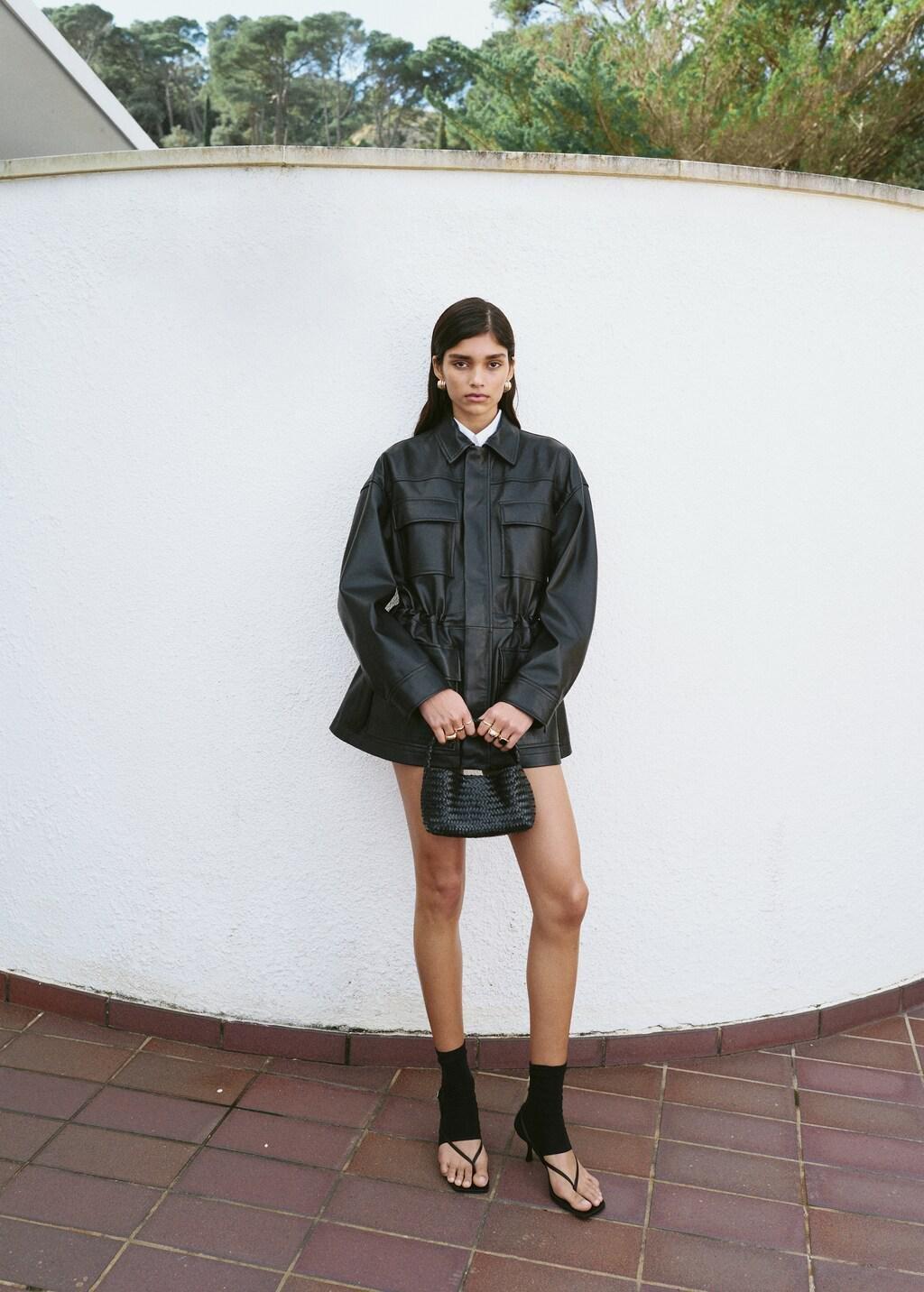 Black Strappy Heeled Sandals, Black, large image number 3