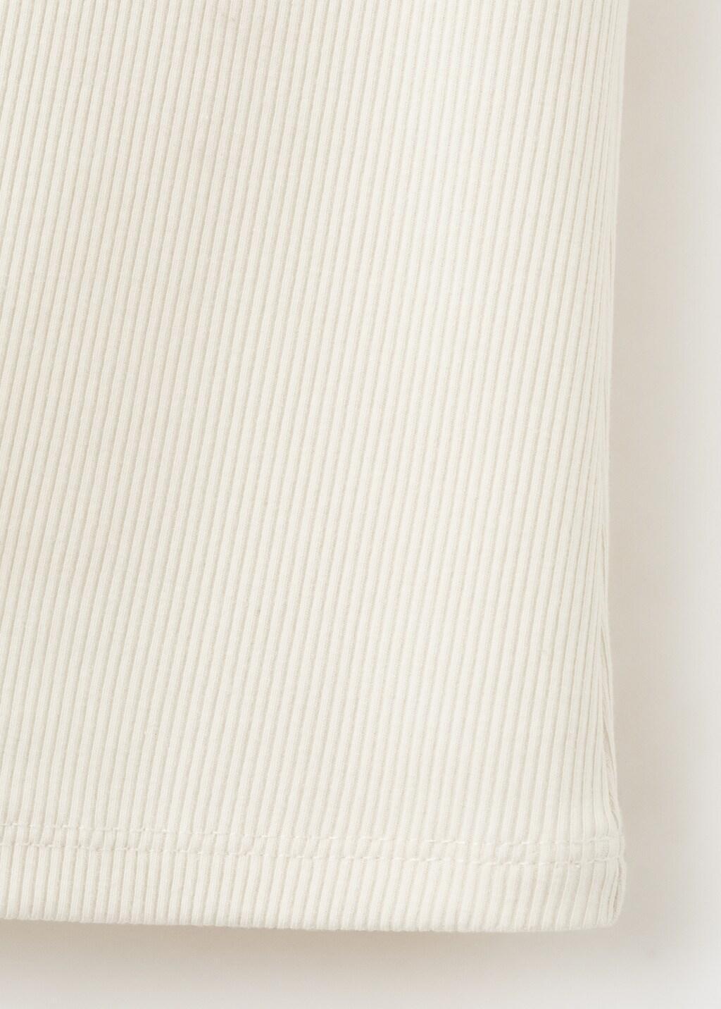 White Studded Trim Top, Natural White, large image number 5