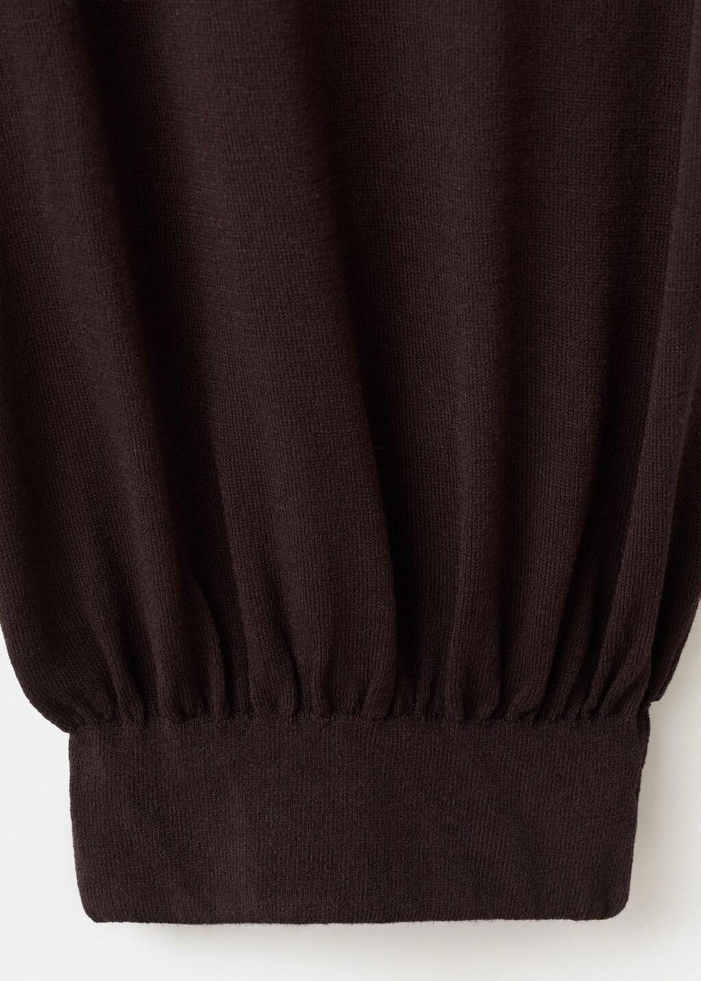 DARK RED Balloon knit trousers, 0201_77, large image number 1