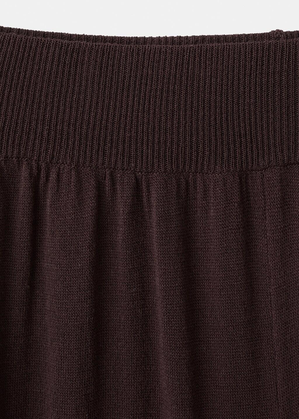 DARK RED Balloon knit trousers, 0201_77, large image number 5