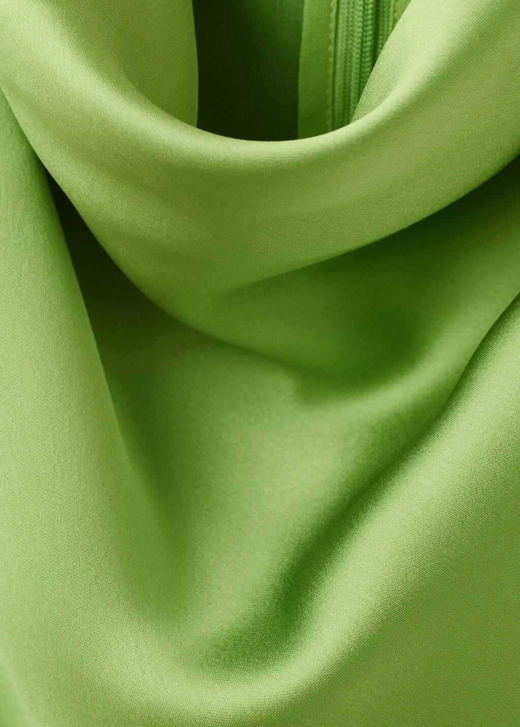 Green Asymmetric Fringed Blouse, Green, large image number 1