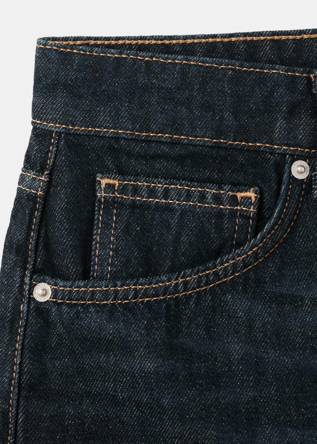 Blue Low-Rise Denim Mini Skirt, 0201_TO, large image number 1