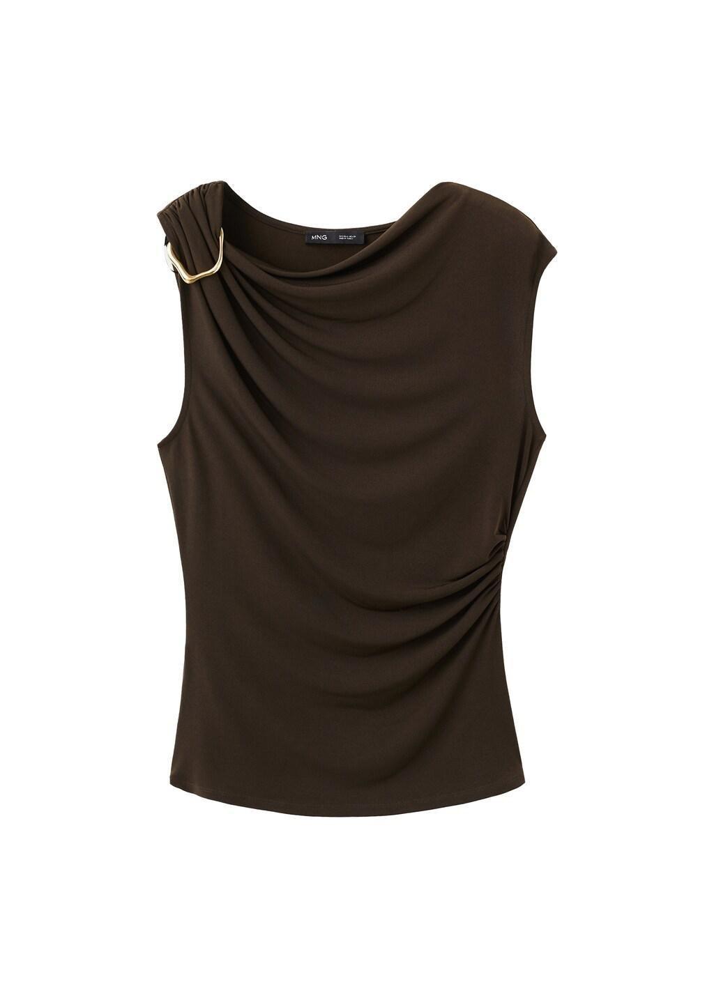Brown Metal Detail Top, 0201_30, large image number 6