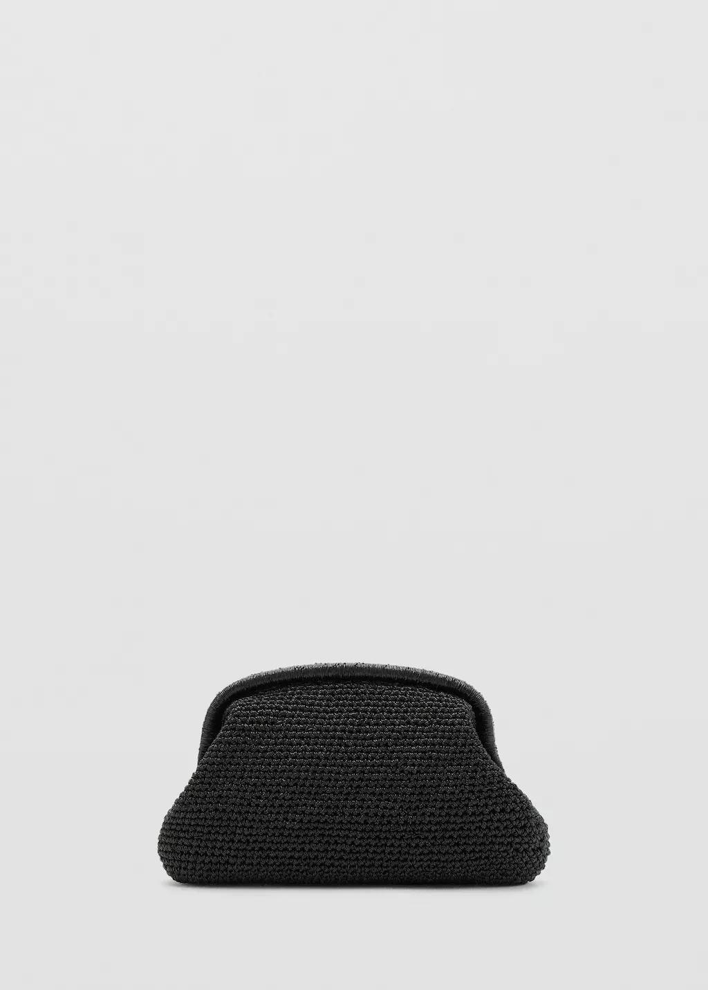 Black Lurex Clutch Bag, Black, large image number 3