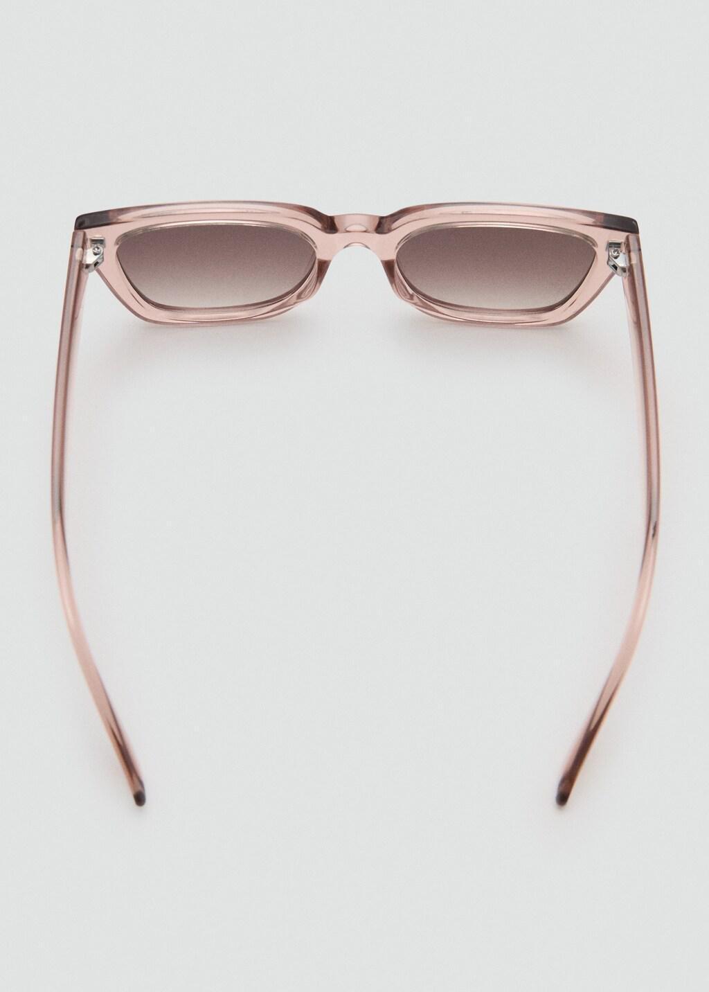 Orange Lt Pastel Squared Frame Sunglasses, Light-Pastel Orange, large image number 1