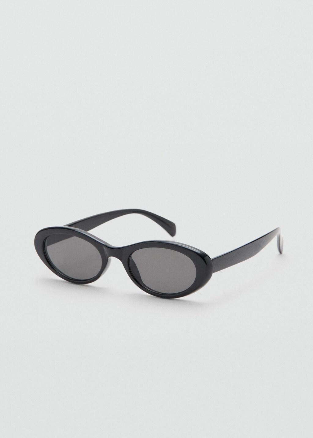Black Resin Frame Sunglasses, Black, large image number 1