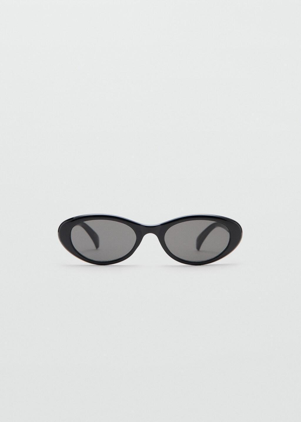 Black Resin Frame Sunglasses, Black, large image number 4