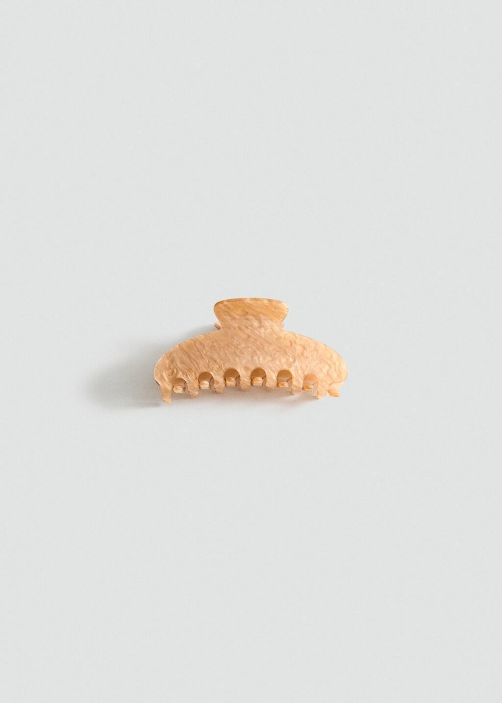 Brown Pearl-Effect Hair Clip, 0201_17, large image number 2