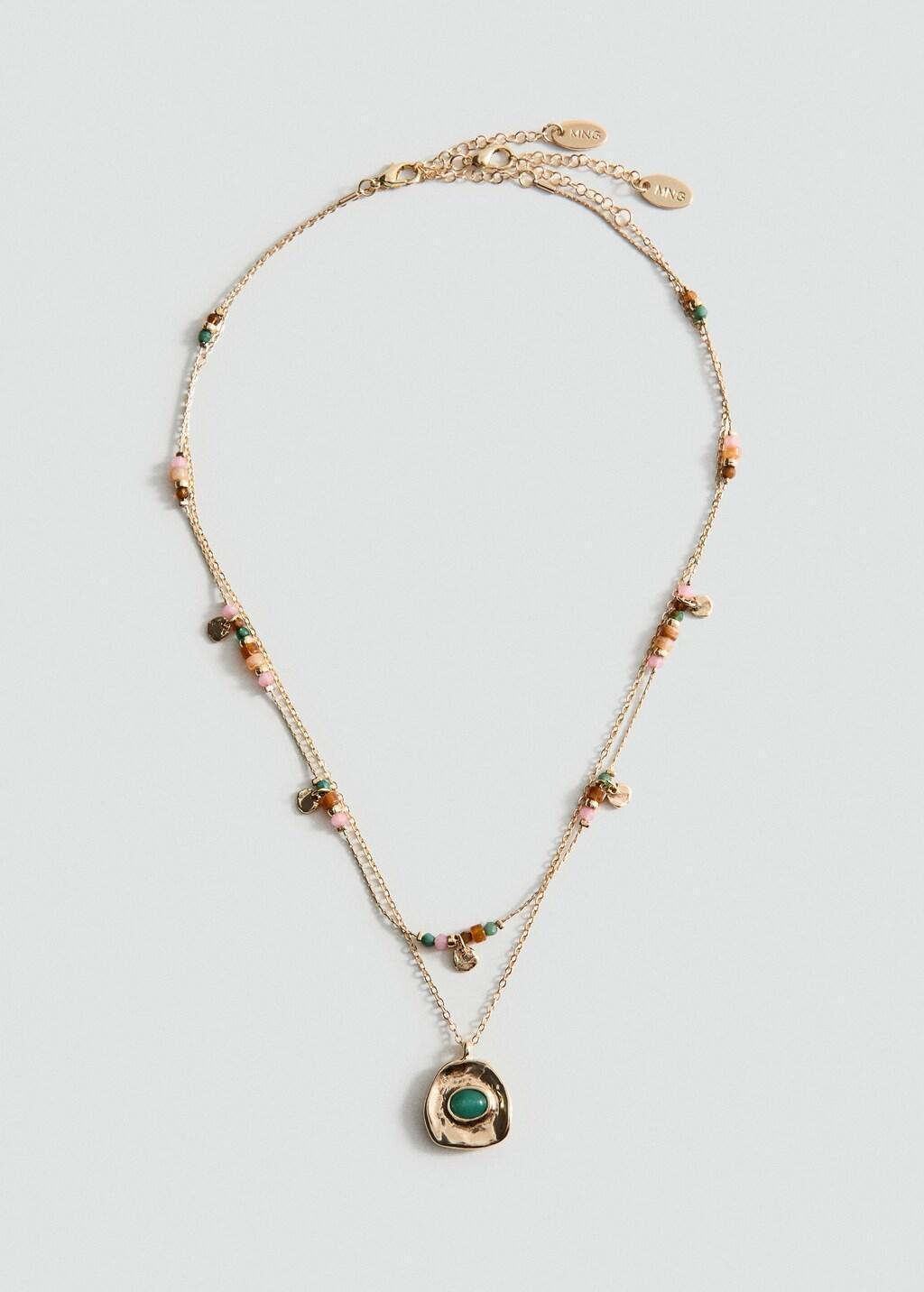 Gold Mixed Double Necklace, Gold, large image number 3