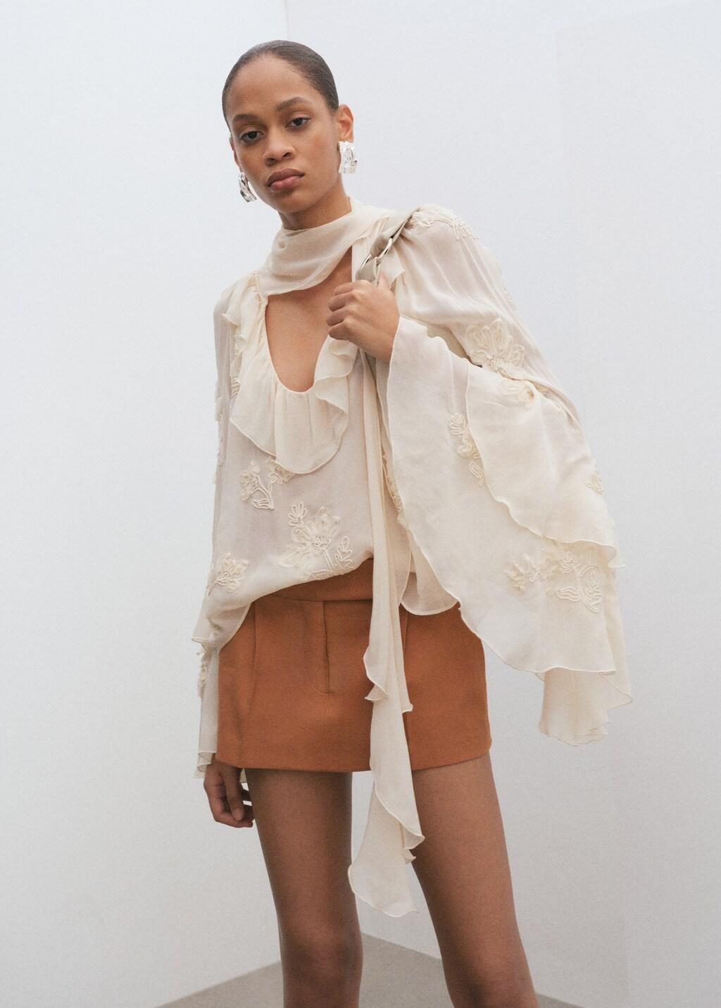 Pink Lt Pastel Mini-Skirt With Pleats, Light-Pastel Pink, large image number 6