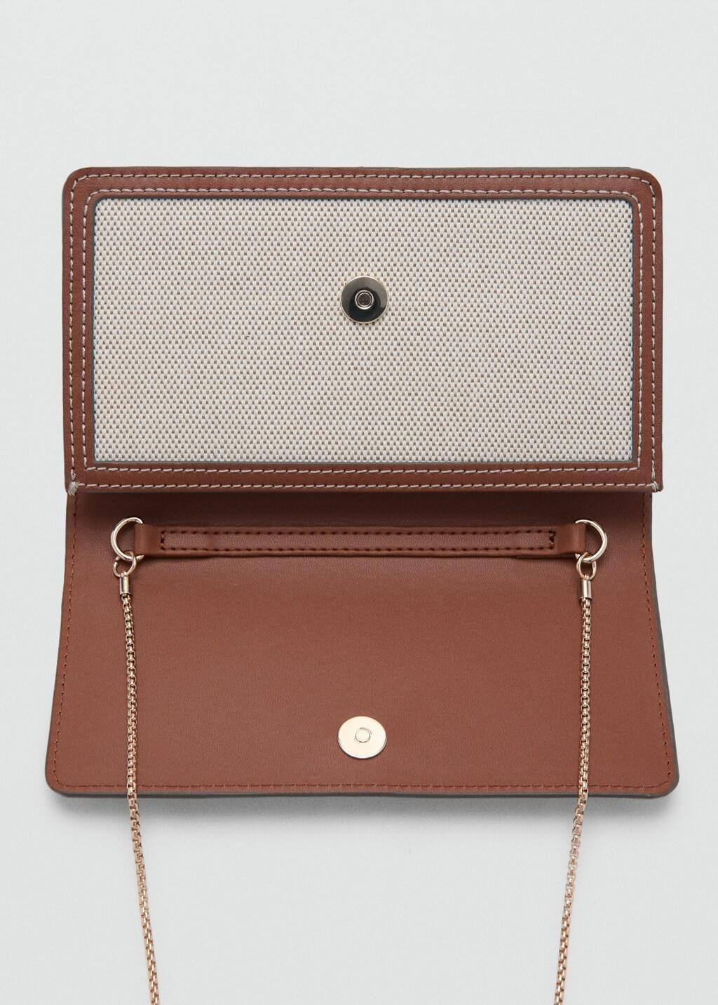 LIGHT BEIGE Canvas wallet with contrasting flap, Light Beige, large image number 1