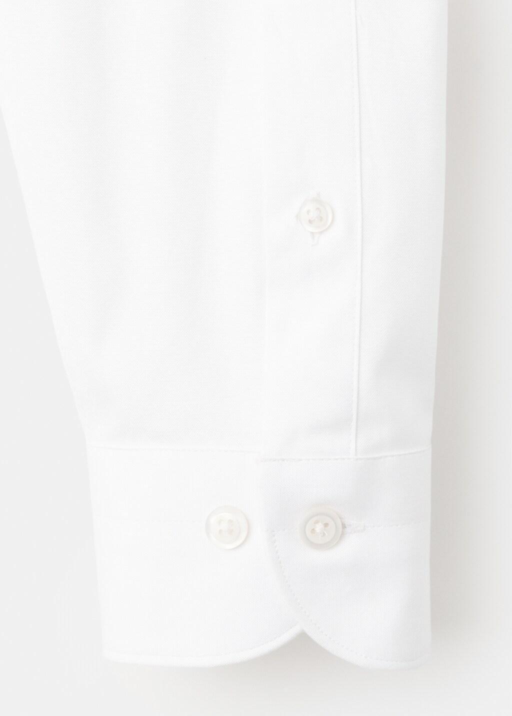 White 100% Cotton Slim Fit Shirt, White, large image number 1