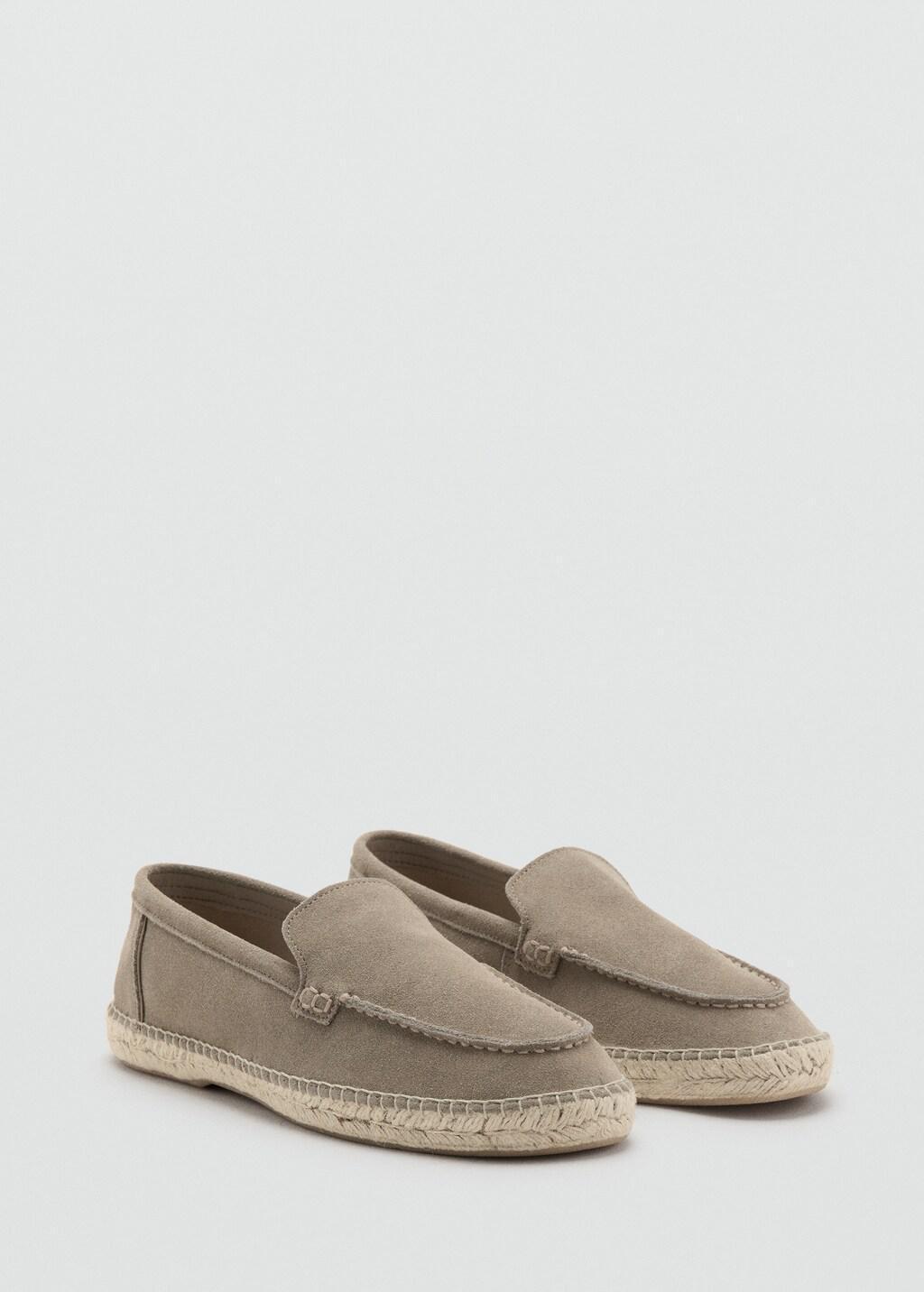 Brown Jute Leather Shoe, 0201_35, large image number 0