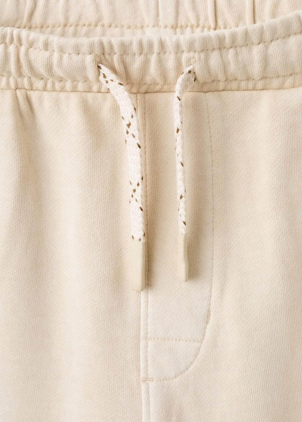 Brown Lt Pastel Drawstring Cargo Bermuda Shorts, Kids Boy, Light Pastel Brown, large image number 2