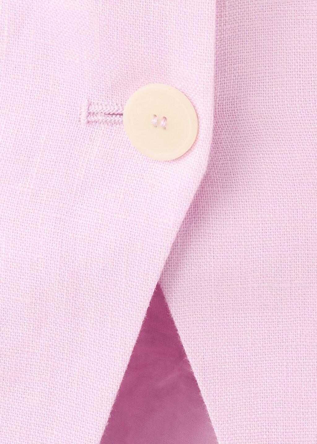 Pink Linen Suit Waistcoat, 0201_85, large image number 1