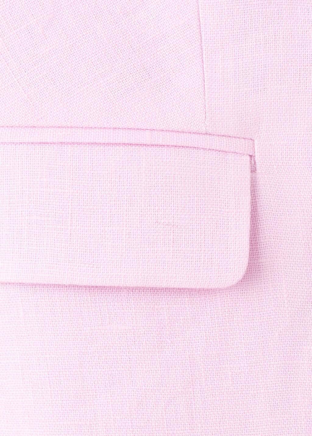 Pink Linen Suit Waistcoat, 0201_85, large image number 5