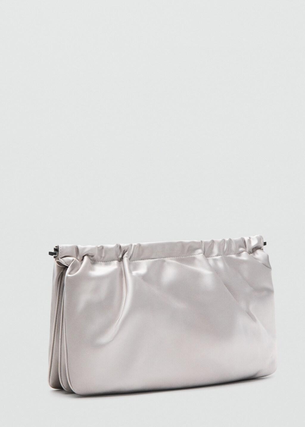 LT PASTEL GREY Satin handbag, 0201_90, large image number 1