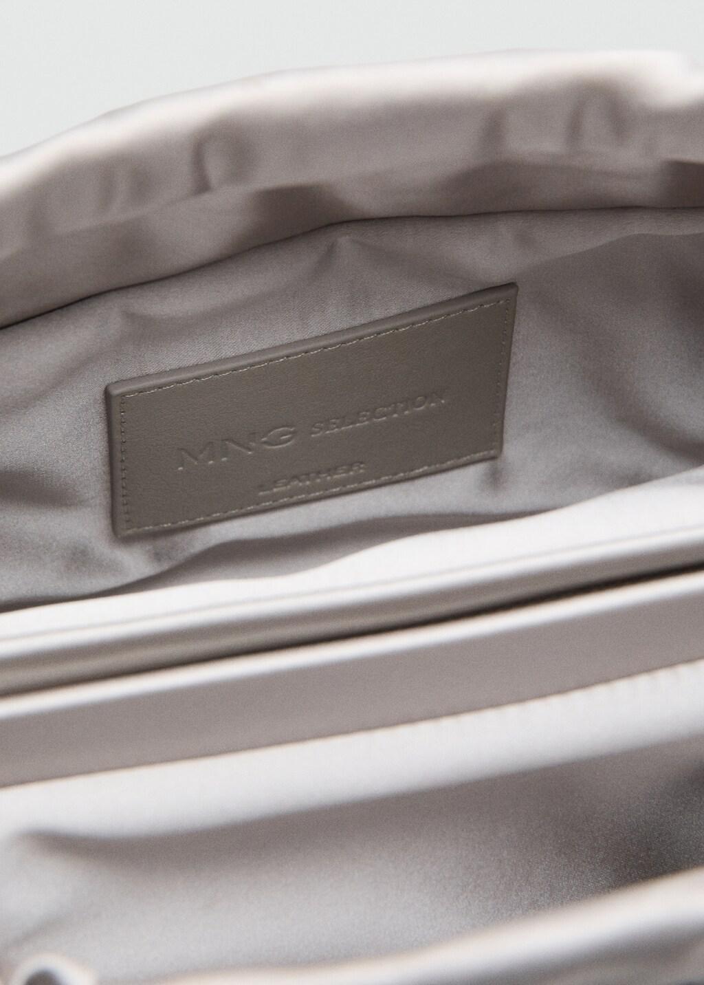 LT PASTEL GREY Satin handbag, 0201_90, large image number 2