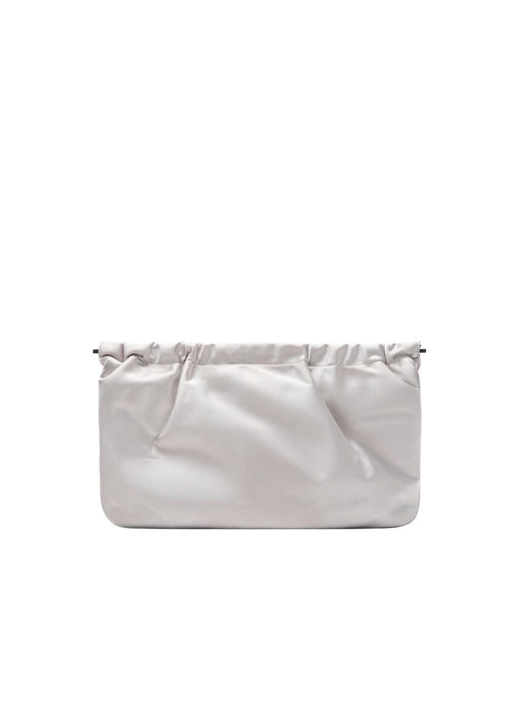 LT PASTEL GREY Satin handbag, 0201_90, large image number 3