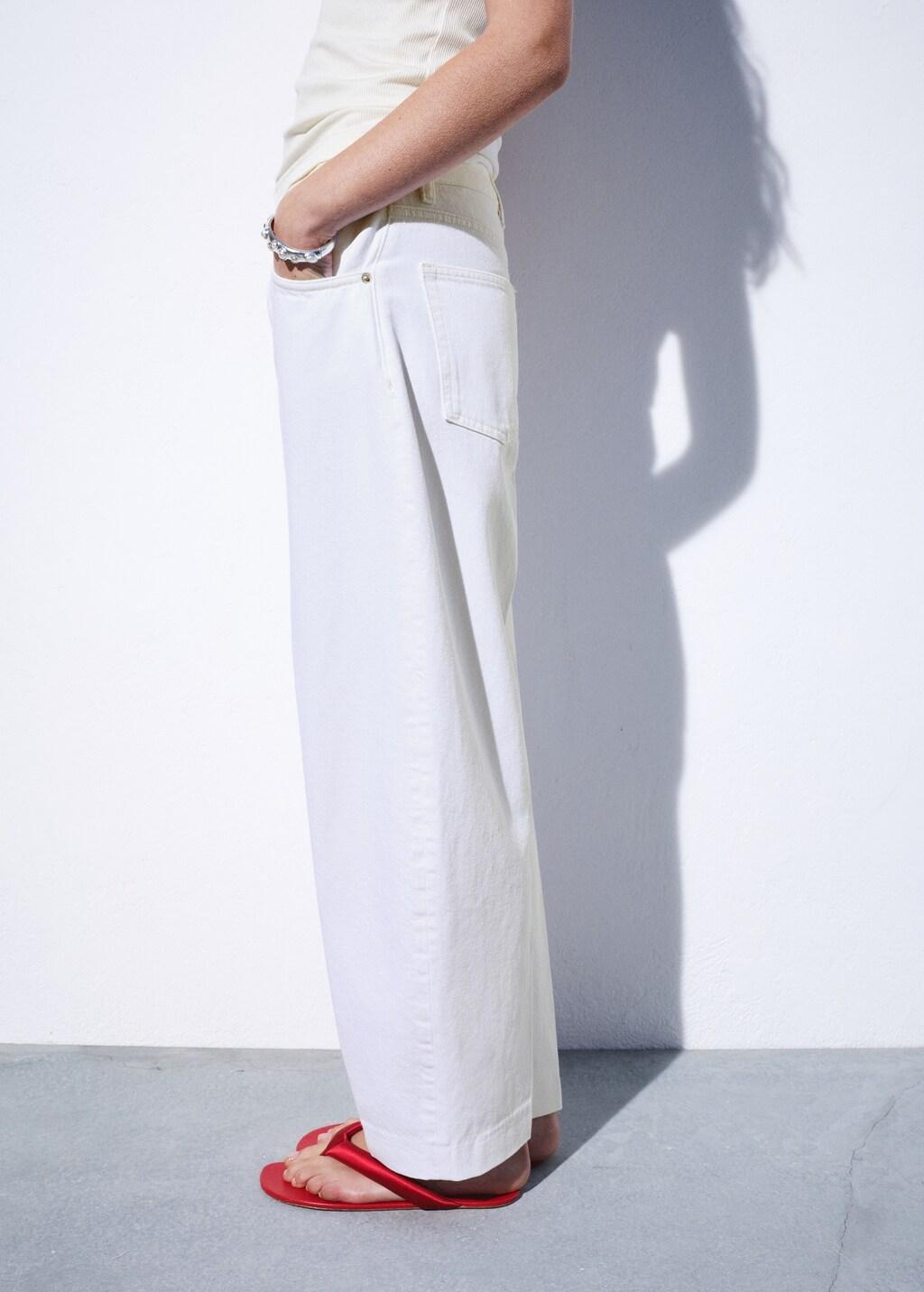 White High-Rise Balloon Jeans, Natural White, large image number 3
