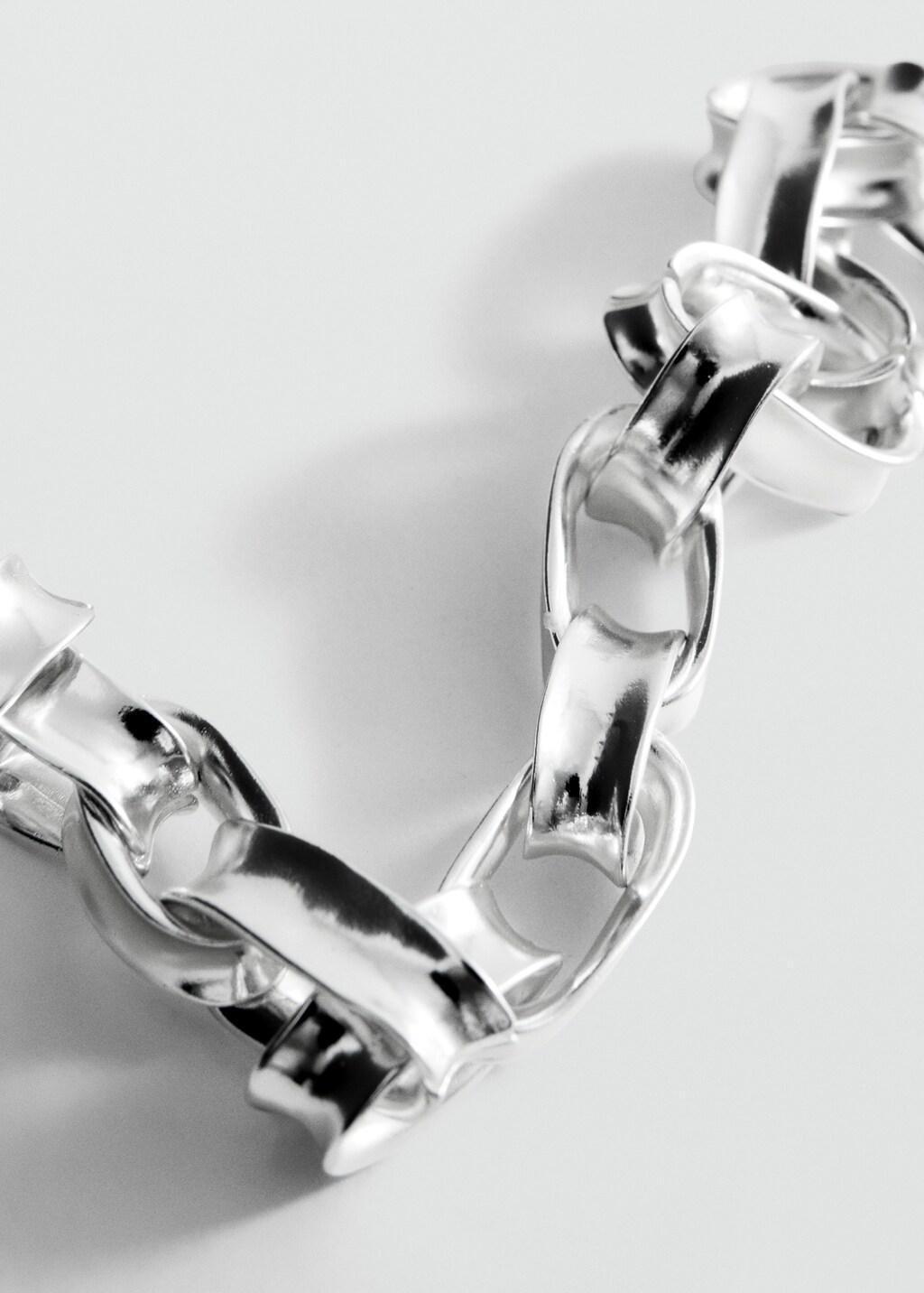 Silver Link Chain Necklace, Silver, large image number 1