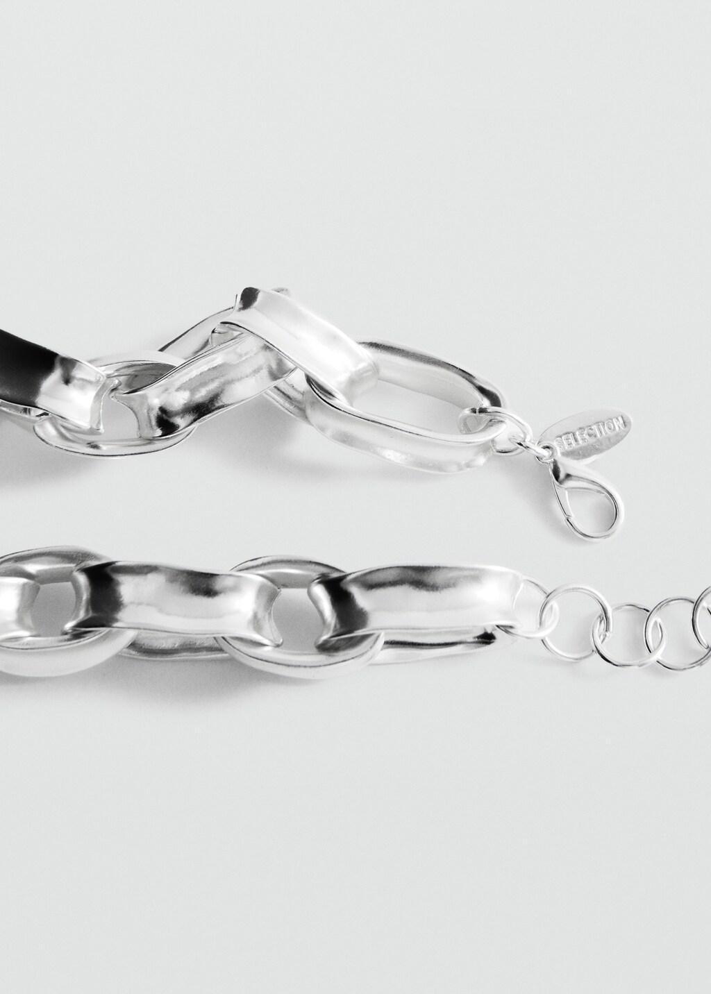 Silver Link Chain Necklace, Silver, large image number 2