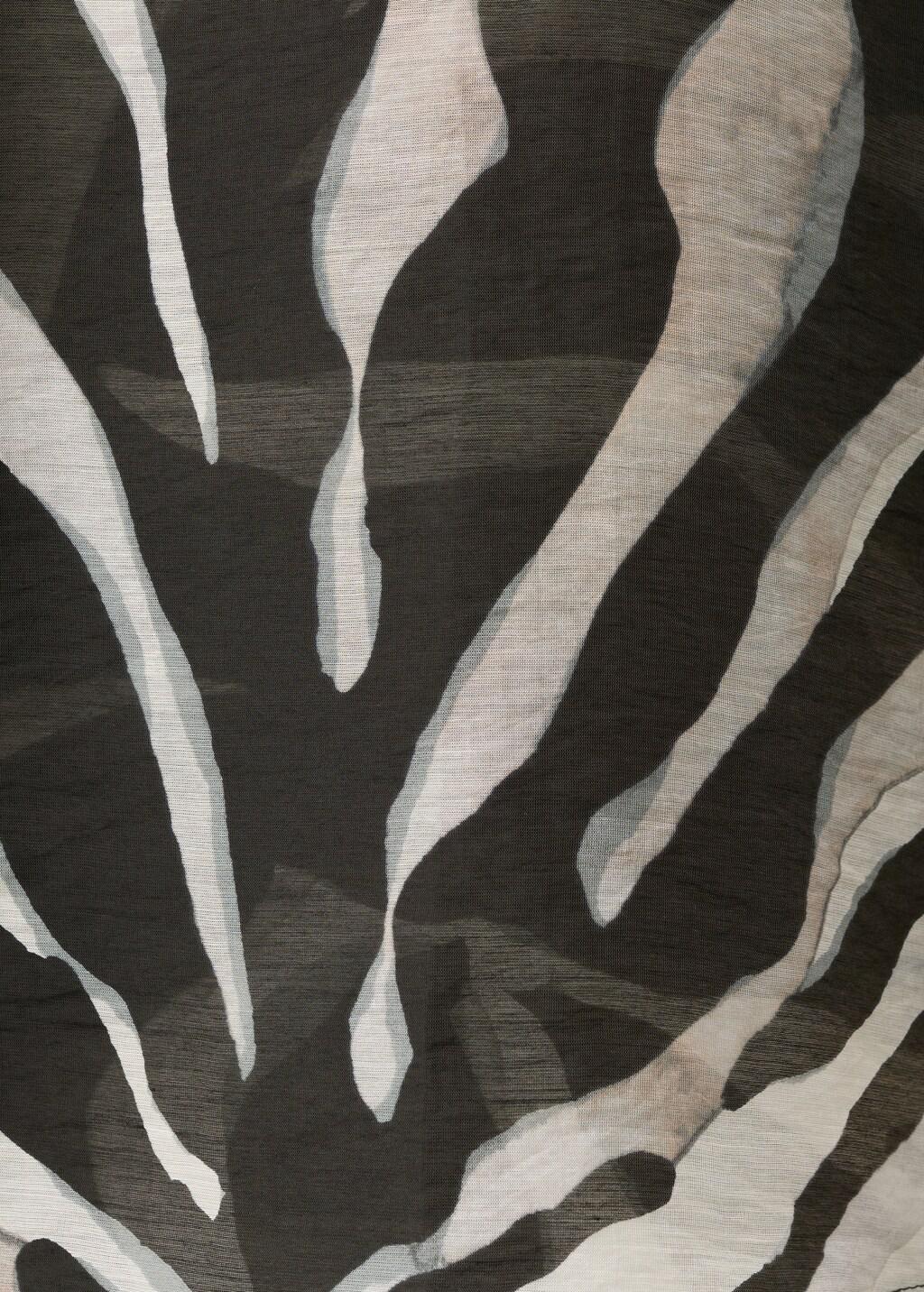 Black Lyocell Printed Shirt, Black, large image number 5