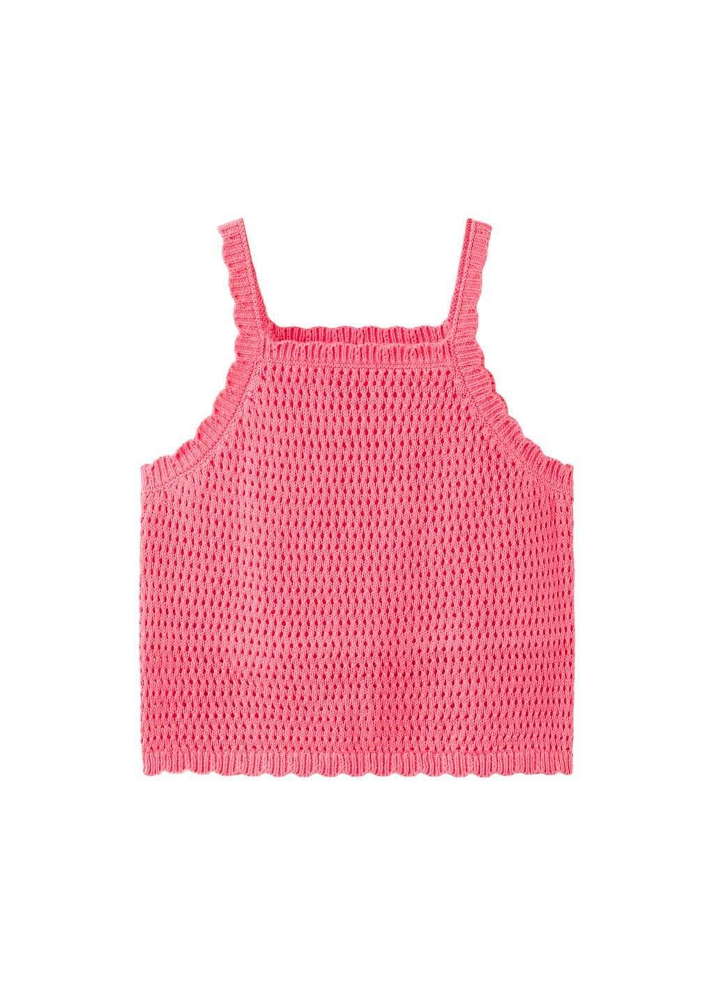 MEDIUM PINK Crochet top, Kids Girl, 0201_89, large image number 5