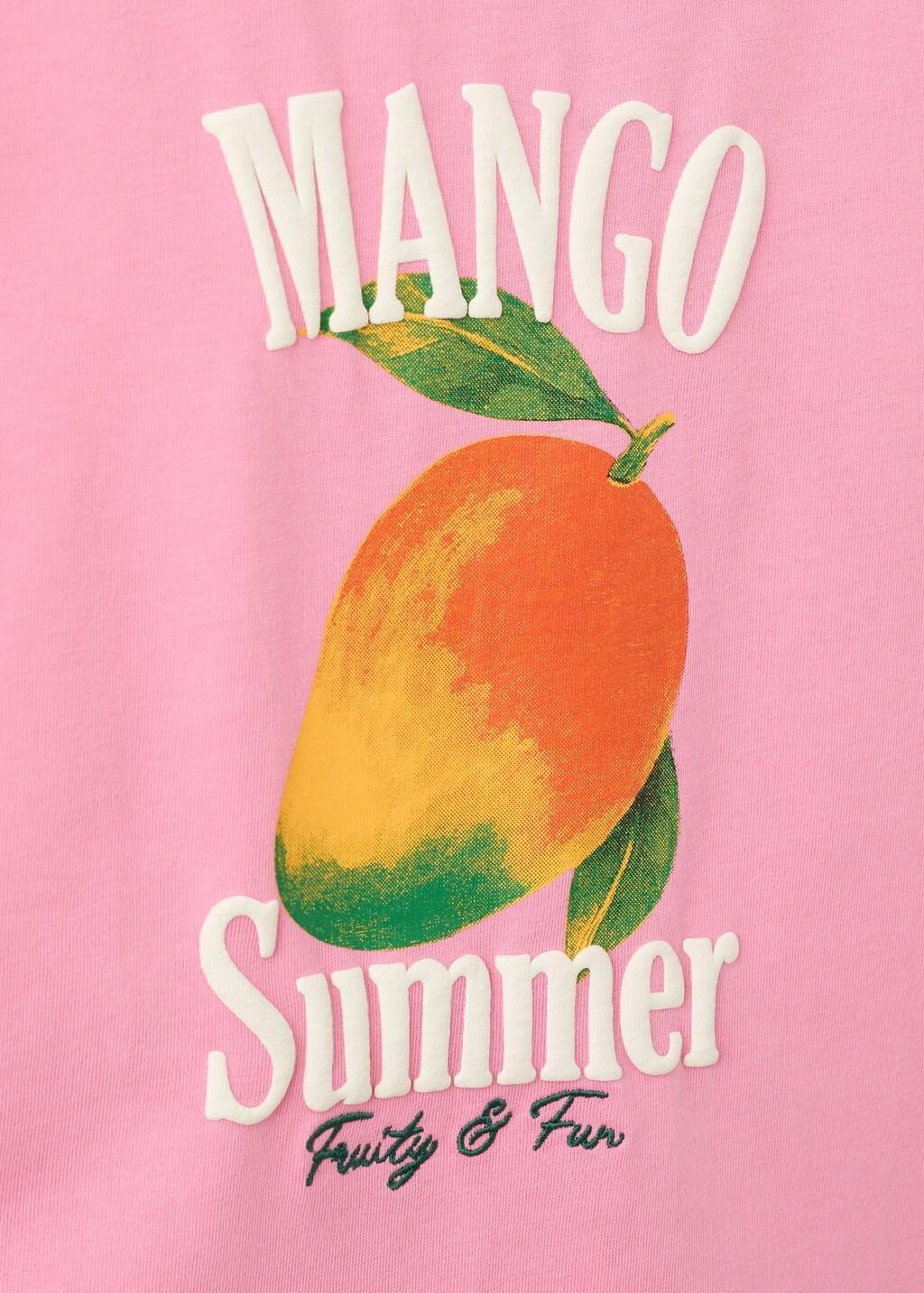Pink Printed Cotton-Blend T-Shirt, Kids Girl, Pink, large image number 0