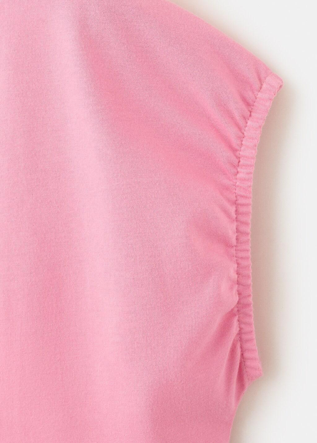 Pink Printed Cotton-Blend T-Shirt, Kids Girl, Pink, large image number 2