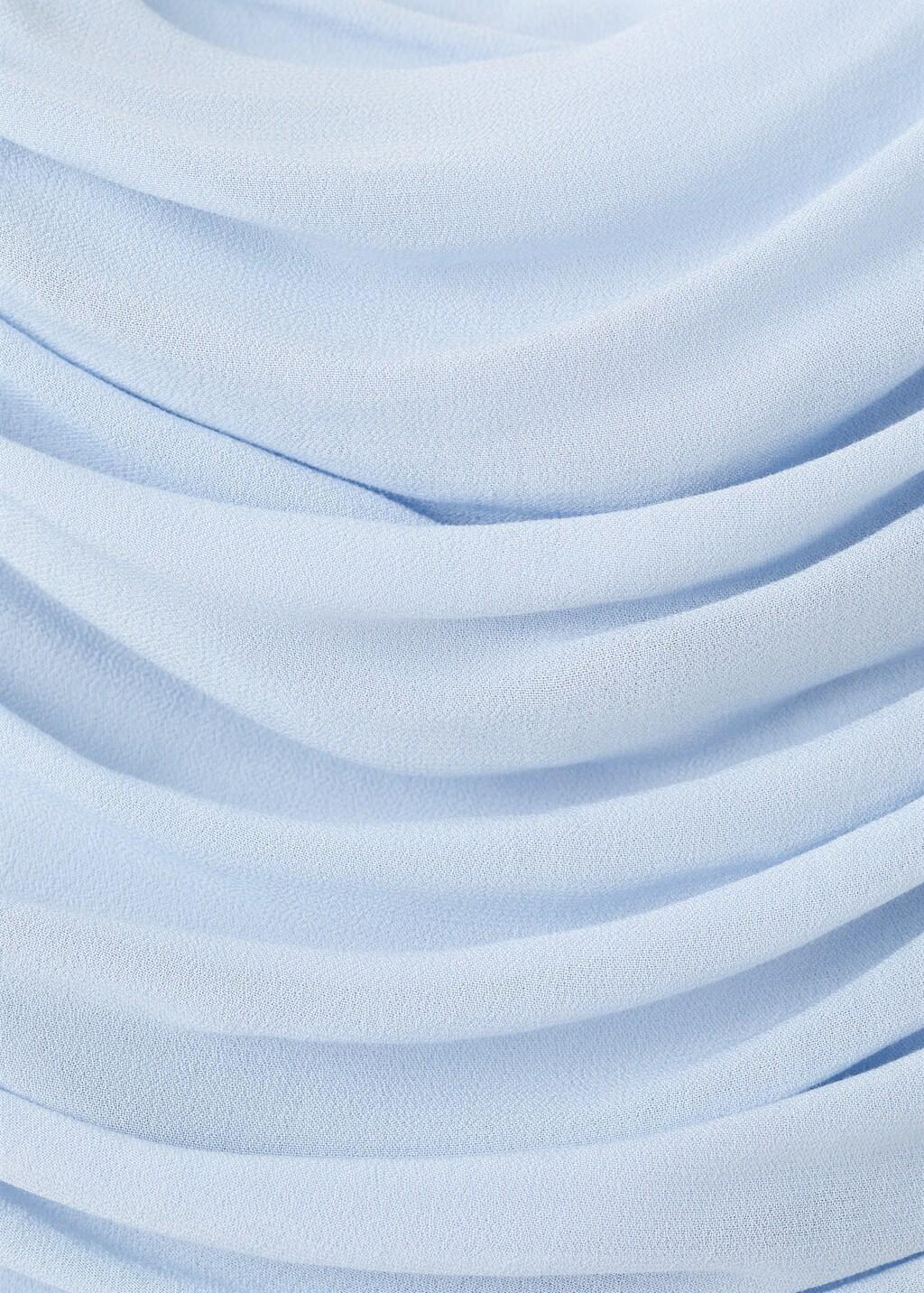 Blue Lt Pastel Asymmetrical Pleated Dress, 0201_50, large image number 1