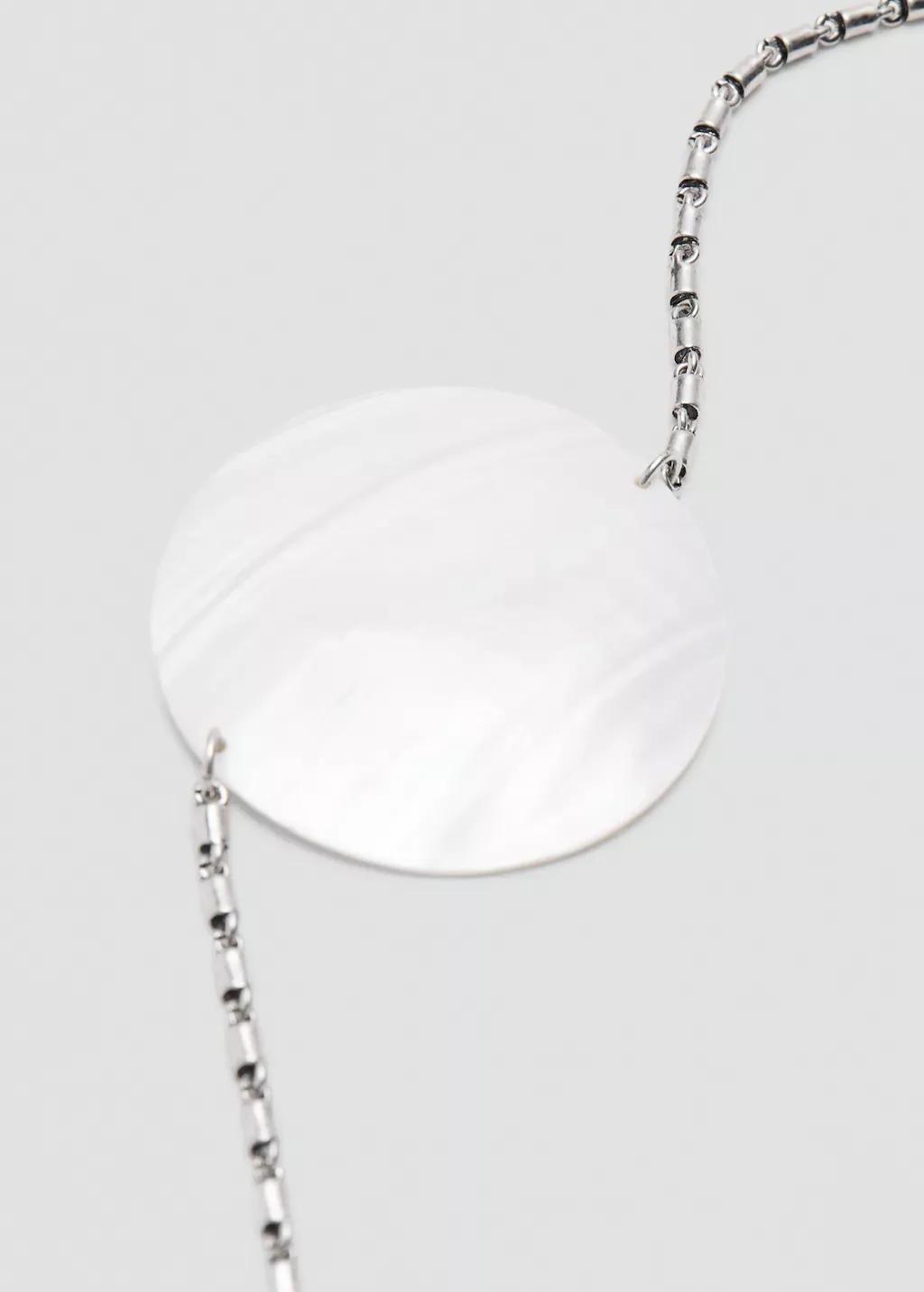 Silver Shell Chain Belt, Silver, medium