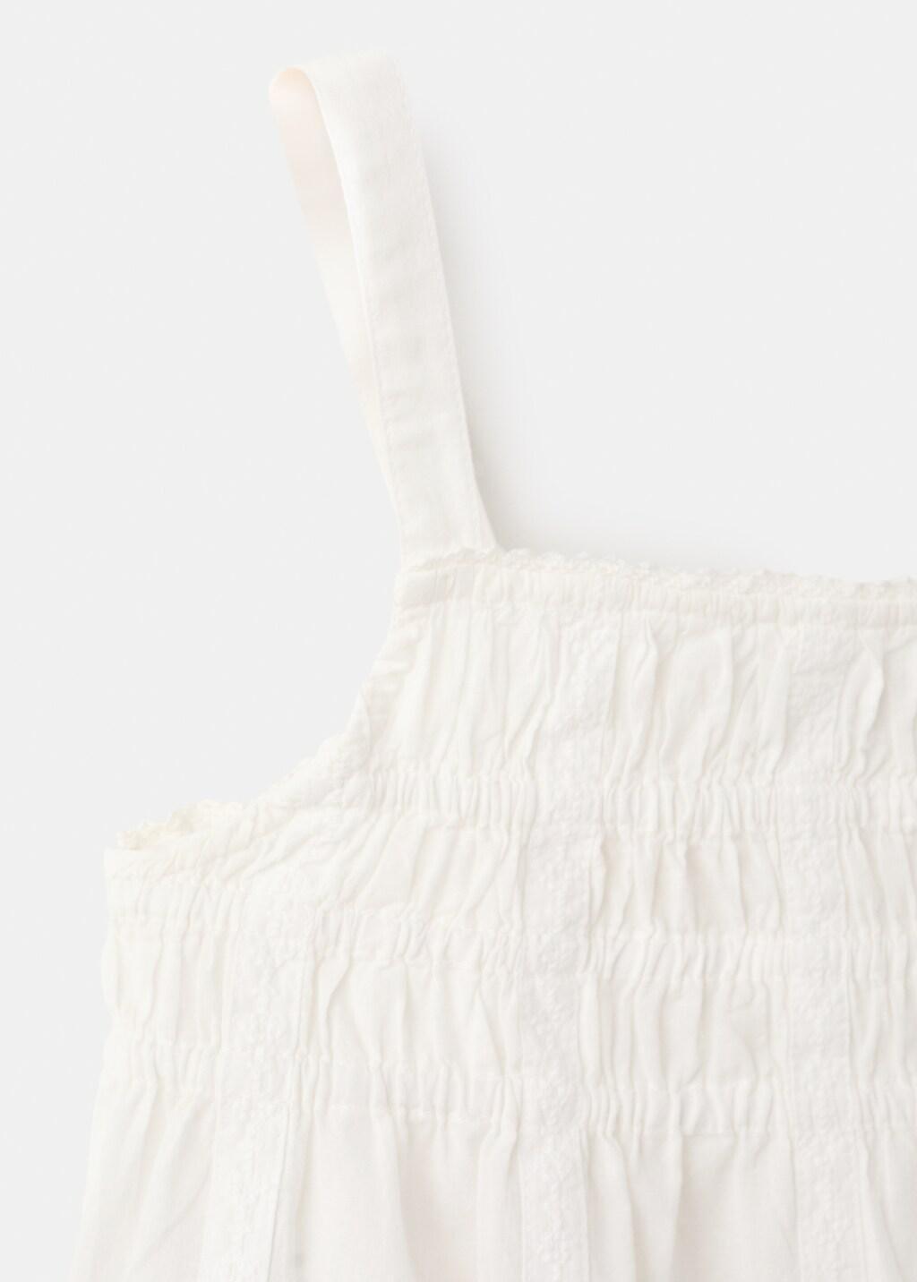 Beige Embroidered Details Blouse, Kids Girl, Light Beige, large image number 1