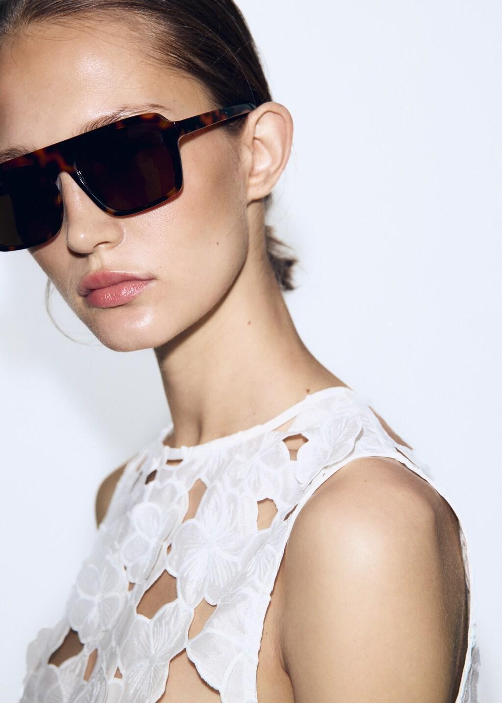 White Embroidered Broderie Anglaise Top, Natural White, large image number 4